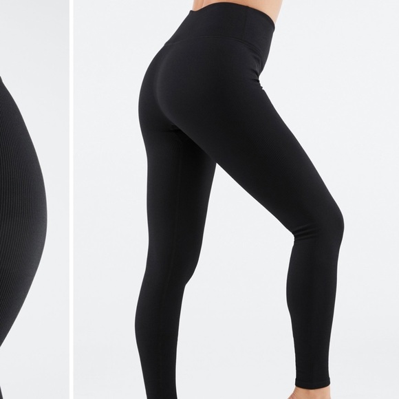 NEW Fabletics High Waisted Seamless Rib Leggings - Picture 3 of 3